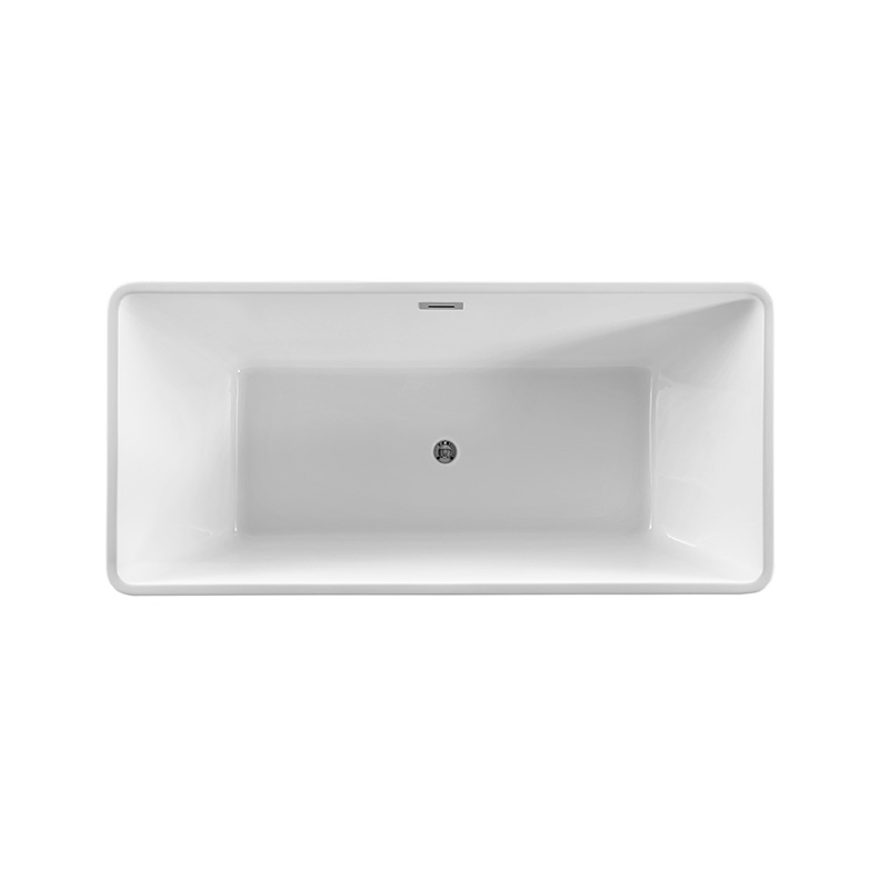 Bañera independiente de acrílico cuadrada rectangular de diseño italiano 1500 1700