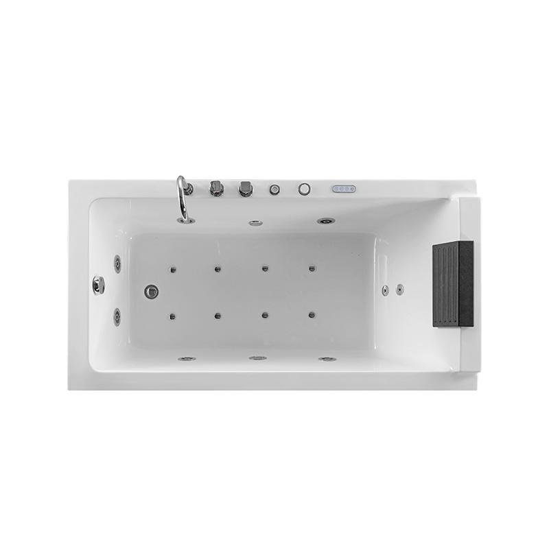 Bañera de hidromasaje rectangular de acrílico portátil pequeña