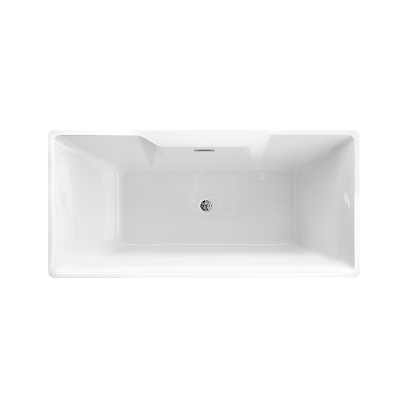 59” 67” Bañera acrílica cómoda de baño de diseño simple 6837