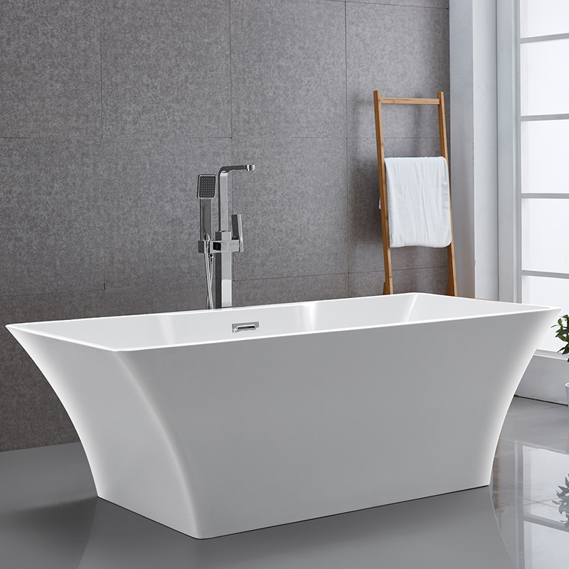 59” 67” Bañera acrílica cómoda de baño de diseño simple 6837