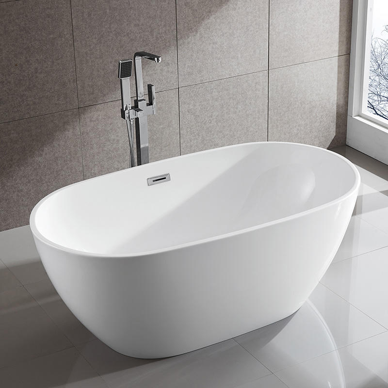 59” 63” 67” 71” Tinas de baño profundas modernas independientes de forma ovalada